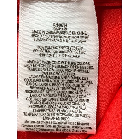 BCBG Maxazria Diane Red Shirt Dress Size S Long Sleeve NWT $248 - Picture 5 of 15